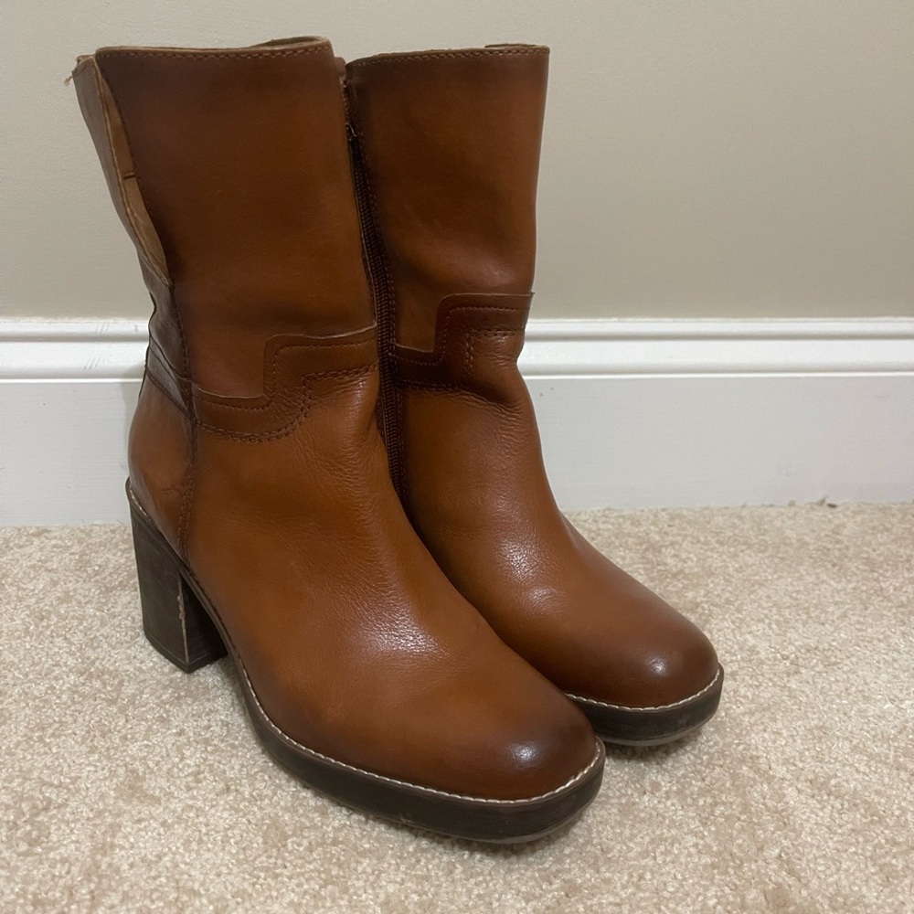 Franco Sarto Cognac Boots